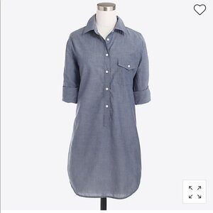 JCrew Factory Chambray Popover Tunic Size XS